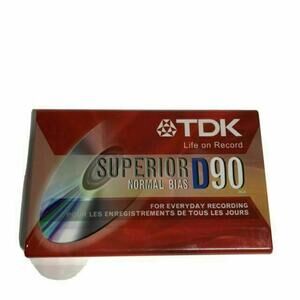 TDK D90 High Output Dynamic Performance Type I Cassette Tape New Sealed Trl1#372